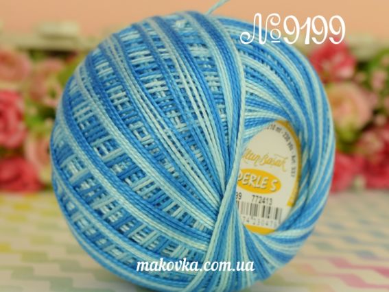 Perle 5 МЕЛАНЖ Altin Basak РАСПРОДАЖА 9199 голубой меланж