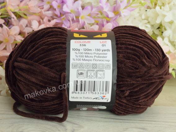 336 тем. коричневий