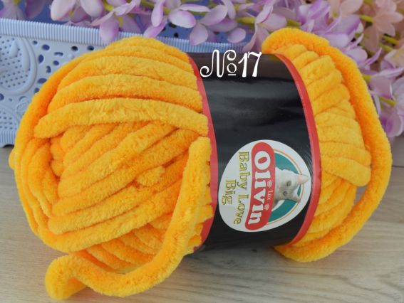 Baby LOVE BIG Olivin Беби лов Биг пряжа s17 насичений жовтий