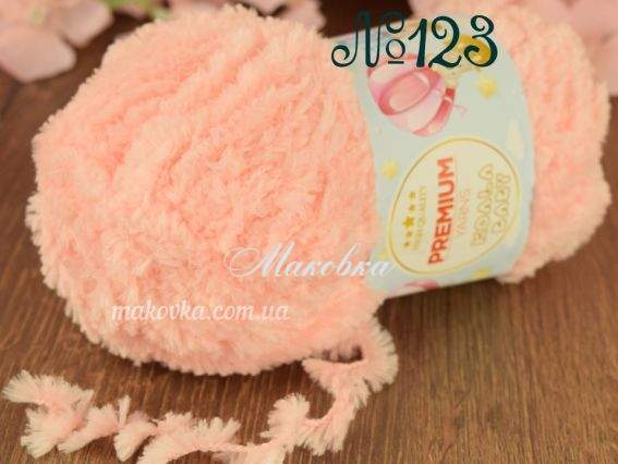Koala Baby Premium yarns пряжа 123 св.персиковий