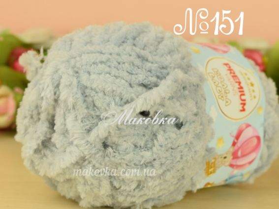 Koala Baby Premium yarns пряжа 151 св. сірий