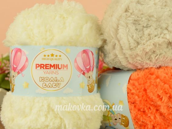 Хутряні нитки для в'язання Koala Baby Premium yarns Коала бебі Преміум ярнс