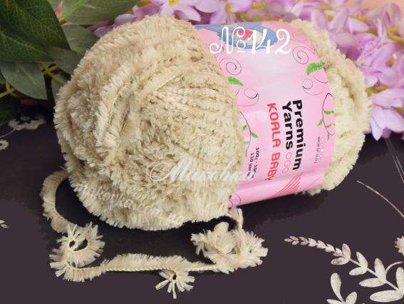 Koala Baby 100 Premium yarns пряжа 142 беж
