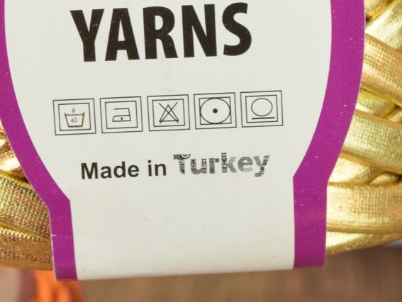 Трикотажна пряжа стрічка металізована під шкіру LEATHER Premium yarns