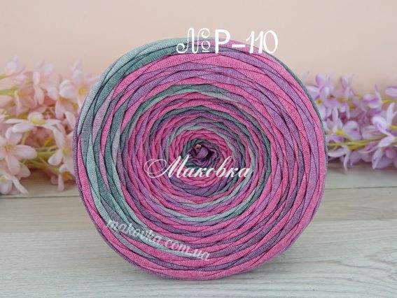 Пряжа MIRA FILATI Меланж трикотажна стрічка Р-110