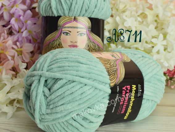 Marshmallow Premium yarns пряжа 711 м ятний