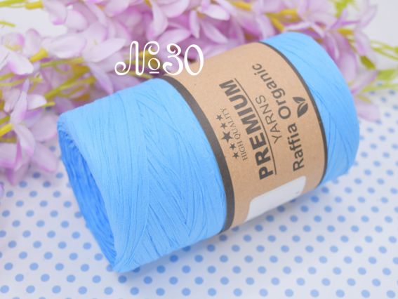 Raffia Organic Premium yarns нитки 030 бірюзовий