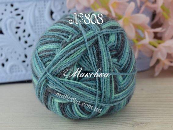 808 блакитний-бірюзовий-сірий