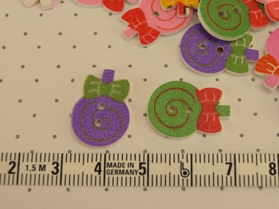 Дерев'яний Ґудзик Льодяник