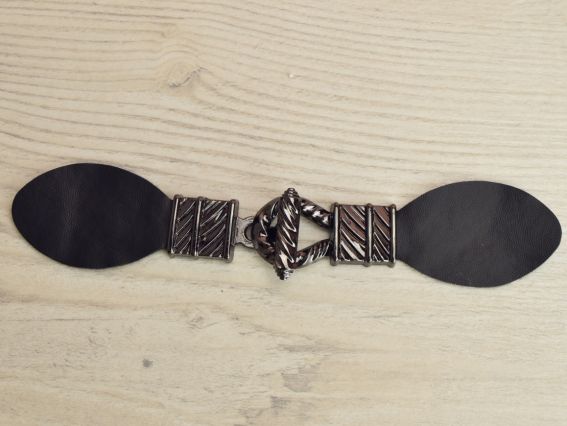 Застібка з петлею Тогл, колір Чорний, 16см , 1 комплект Застібка з петлею Тогл, колір Чорний, 16см , 1 комплект