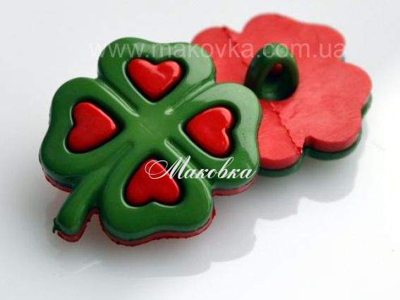 Пуговицы Клевер, 5 шт Пуговицы Клевер, 5 шт