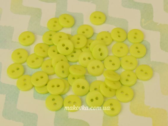 Пуговицы кукольные, 9 мм, с двумя отверстиями , цвет САЛАТОВЫЙ Пуговицы кукольные, 9 мм, с двумя отверстиями , цвет САЛАТОВЫЙ