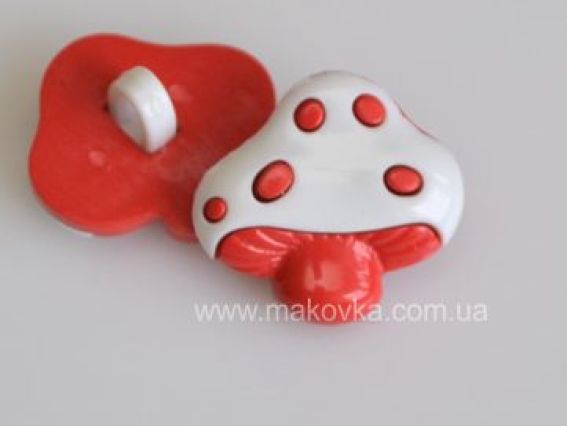 Пуговица Мухомор, 5 шт Пуговица Мухомор, 5 шт