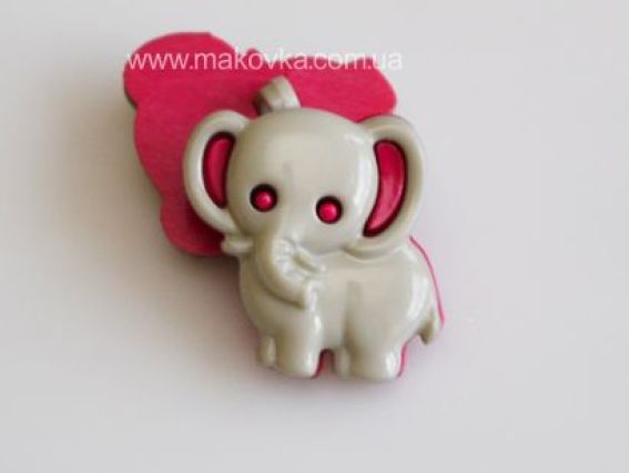 Пуговица Слоник, 5 шт Пуговица Слоник, 5 шт