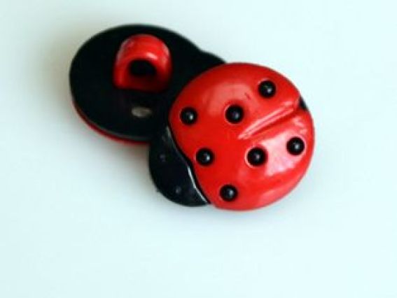 Пуговица Божья коровка маленькая, 5 шт Пуговица Божья коровка маленькая, 5 шт