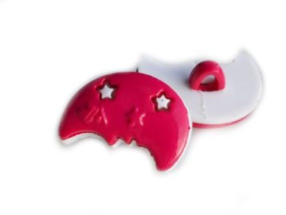 Пуговица месяц розовый, 5 шт Пуговица месяц розовый, 5 шт