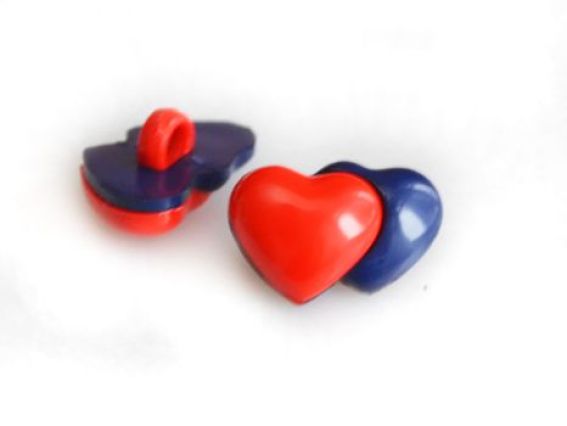 Пуговицы Два сердца, 5 шт Пуговицы Два сердца, 5 шт