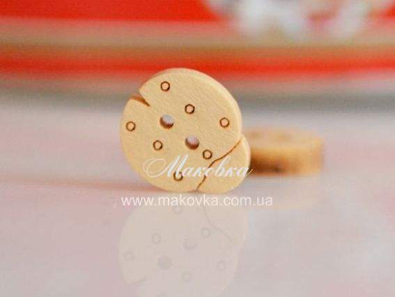 Пуговица Божья коровка, 1 шт (деревянная) Пуговица Божья коровка, 1 шт (деревянная)