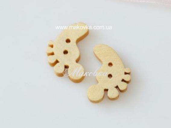 Пуговица Нога, 1 шт (деревянная) Пуговица Нога, 1 шт (деревянная)