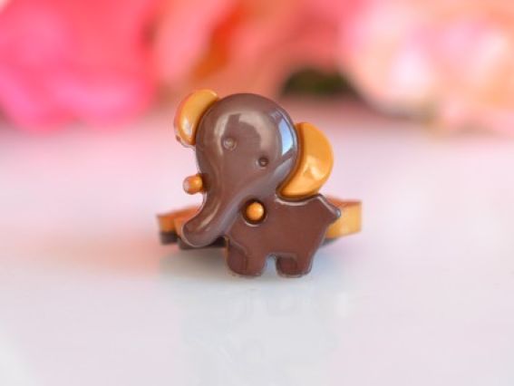 Пуговица Слоник коричневый, 5 шт Пуговица Слоник коричневый, 5 шт