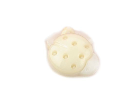 Пуговицы Божья коровка кремовые, 5 шт/уп, Турция