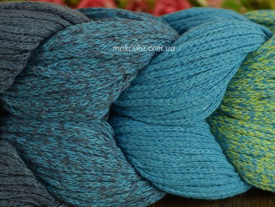 Пряжа-шнур Retwisst Braid Rainbow для в'язання килимків, пано, сумок