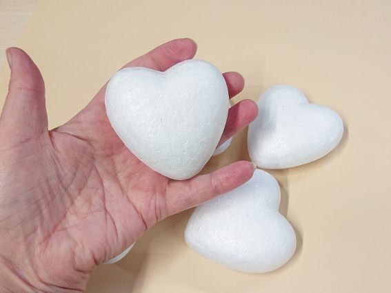 Набір пінопластових основ, фігурок Серце SANTI 5 шт/уп., 740614 