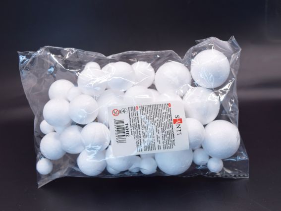 Набір пінопластових заготовок SANTI 743112  Куля , 36шт/уп., мікс