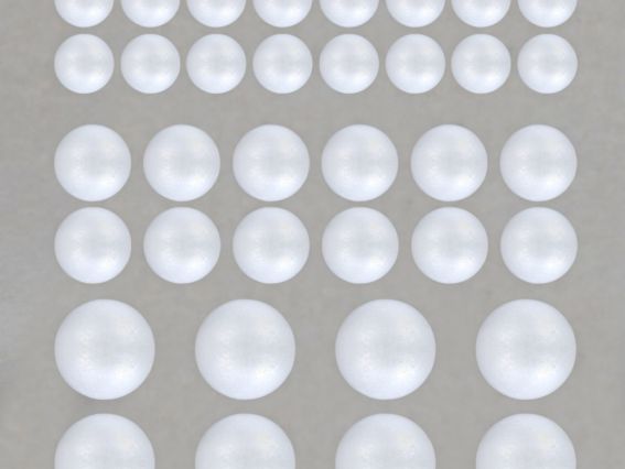 Набір пінопластових заготовок SANTI 743112  Куля , 36шт/уп., мікс