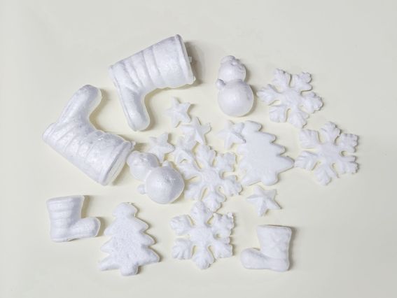 Пінопластові заготовки Набір Новорічний 18 шт./уп., мікс 743148 SANTI