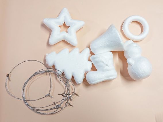 Пінопластові заготовки Набір Новорічний 6 шт./уп., мікс 743164 SANTI