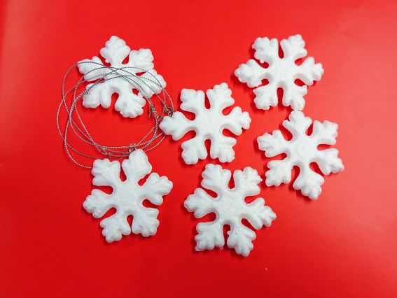 Пінопластові заготовки Сніжинки 6 шт./уп., 743167 SANTI