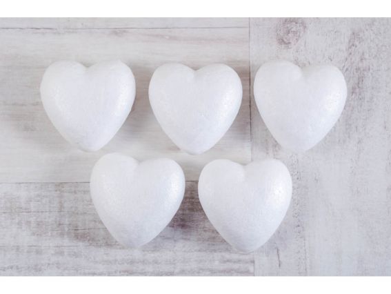 Пінопластові заготовки Серця 7 см, 5 шт. 740614  SANTI Пінопластові заготовки Серця 7 см, 5 шт. 740614  SANTI