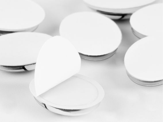 954650 Глаза подвижные овальные самоклеющиеся с ресницами для игрушек, черные, 12*16мм, 30 шт. SANTI 