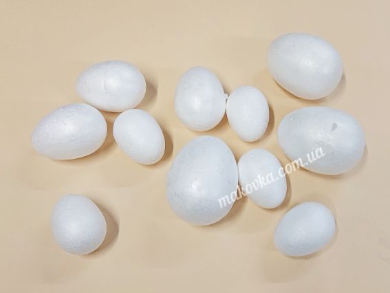Яйця з пінопласту 11 штук різних розмірів, SANTI 743075 , набір заготовок для творчості