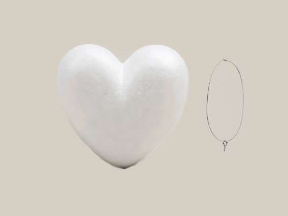 Пінопластова заготовка Серце 15 см, SANTI 743116