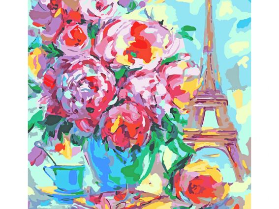 SANTI Роспись по номерам 954489 Цветущий Париж