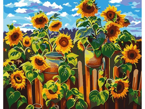 Соняшники 954683 SANTI картина за номерами Соняшники 954683 SANTI картина за номерами