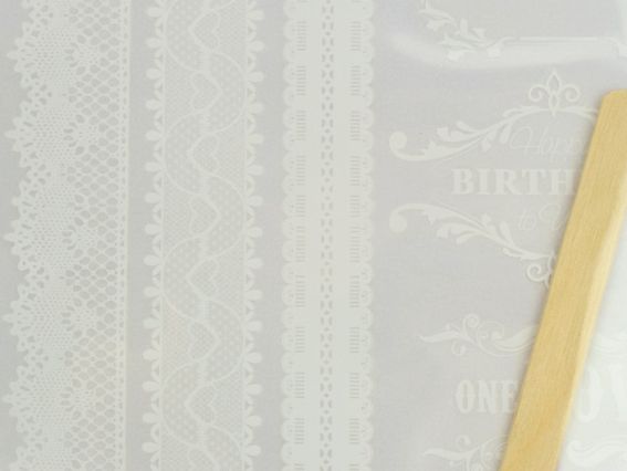 Переводные картинки - натирка Белые кружева, 22*15 см, Santi  741439