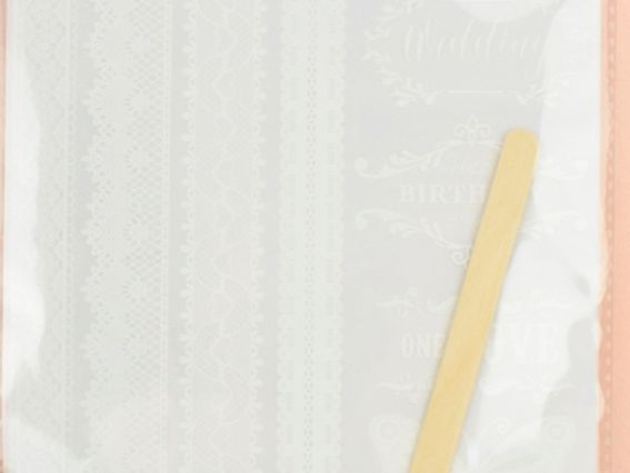 Переводные картинки - натирка Белые кружева, 22*15 см, Santi  741439