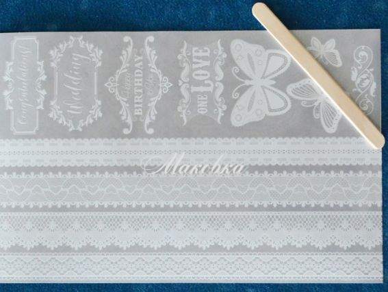 Натирка Белые кружева, 22х15 см, Santi  741439