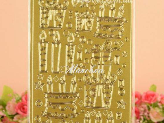 Контурные стикеры День рождения , Santi 952101 Контурные стикеры День рождения , Santi 952101