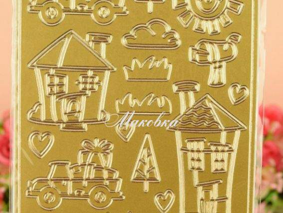 Контурные стикеры Дом — милый дом, Santi  952103