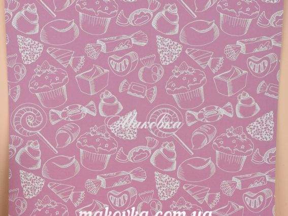 Набор бумаги для скрапбукинга №19 сладости, 30,5х30,5см, Santi 740774, 5 листов Набор бумаги для скрапбукинга №19 сладости, 30,5х30,5см, Santi 740774, 5 листов