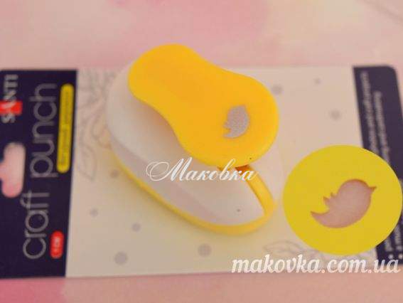 Дырокол (компостер) фигурный Птичка, 1 см, Santi 240163 Дырокол (компостер) фигурный Птичка, 1 см, Santi 240163