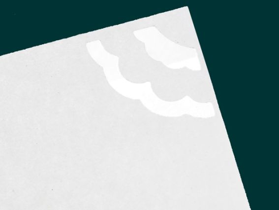 Угловой фигурный дырокол №8 двойной рюш, 2,5 см Santi 240195