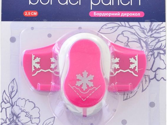 Дырокол (компостер) бордюрный №6 снежинка 2,5 см., Santi 240199 Дырокол (компостер) бордюрный №6 снежинка 2,5 см., Santi 240199