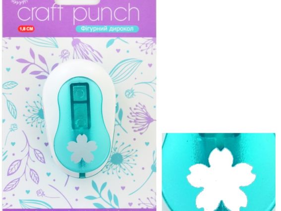 Дырокол (компостер) фигурный Цветок 1,8 см, Santi  240215 Дырокол (компостер) фигурный Цветок 1,8 см, Santi  240215