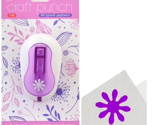Дырокол (компостер) фигурный Ромашка 1 см, Santi  240219 Дырокол (компостер) фигурный Ромашка 1 см, Santi  240219
