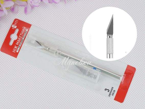 Макетний ніж та 3 змінних леза, SANTI 952427